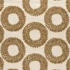 yellow spotted embroideried fabric from Clarke & Clarke