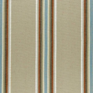 orange striped woven fabric from Clarke & Clarke
