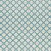blue geometric embroideried fabric from Clarke & Clarke