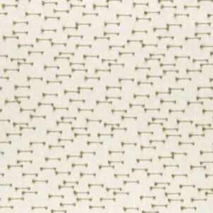 green contemporary embroideried fabric from Clarke & Clarke