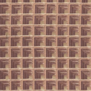orange geometric woven fabric from Clarke & Clarke