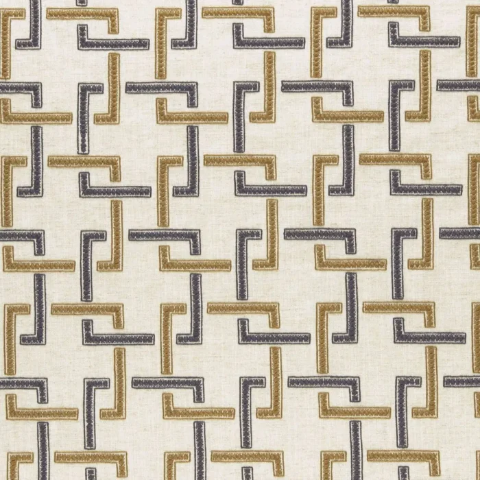Sekai Fabric - Charcoal / Cinnamon swatch