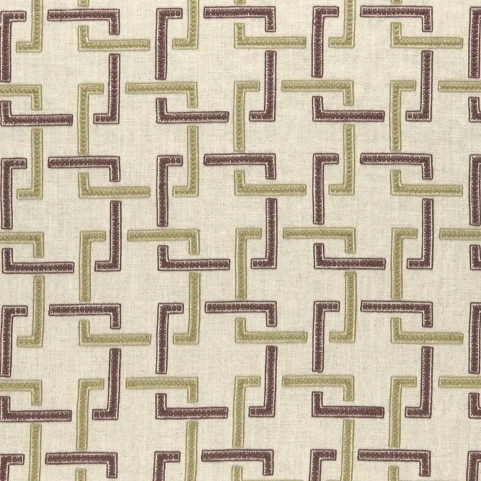 Sekai Fabric - Orchid / Willow swatch