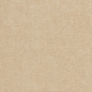 neutral geometric silk-satin fabric from Clarke & Clarke