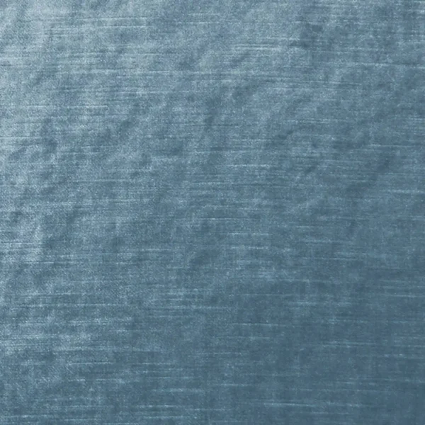 blue plain velvet-chenille fabric from Clarke & Clarke