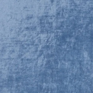 blue plain velvet-chenille fabric from Clarke & Clarke