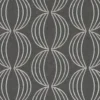 black-grey geometric embroideried fabric from Clarke & Clarke
