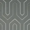 black-grey geometric embroideried fabric from Clarke & Clarke