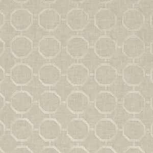 black-grey geometric embroideried fabric from Clarke & Clarke