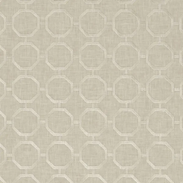 black-grey geometric embroideried fabric from Clarke & Clarke