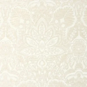 black-grey botanical jacquard fabric from Clarke & Clarke