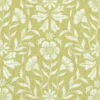 green botanical jacquard fabric from Clarke & Clarke