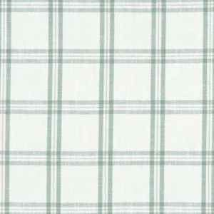 green checked linen fabric from Clarke & Clarke