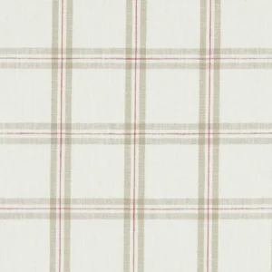 brown checked linen fabric from Clarke & Clarke