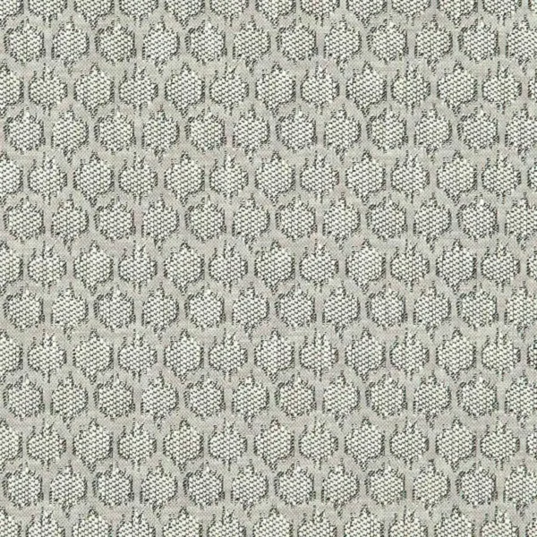 Dorset Fabric - Charcoal by black-grey geometric woven fabric from Clarke & Clarke
