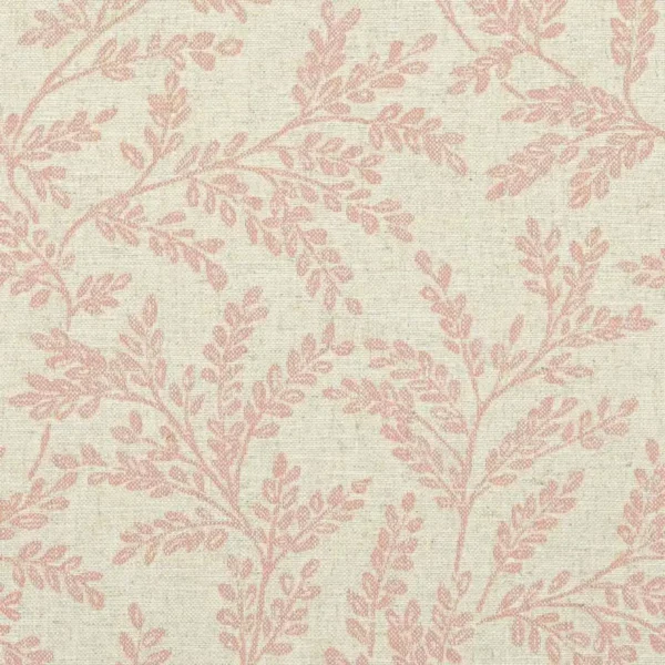 Ferndown Fabric - Blush by pink botanical woven fabric from Clarke & Clarke