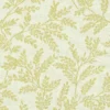 yellow botanical woven fabric from Clarke & Clarke