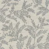 black-grey botanical woven fabric from Clarke & Clarke