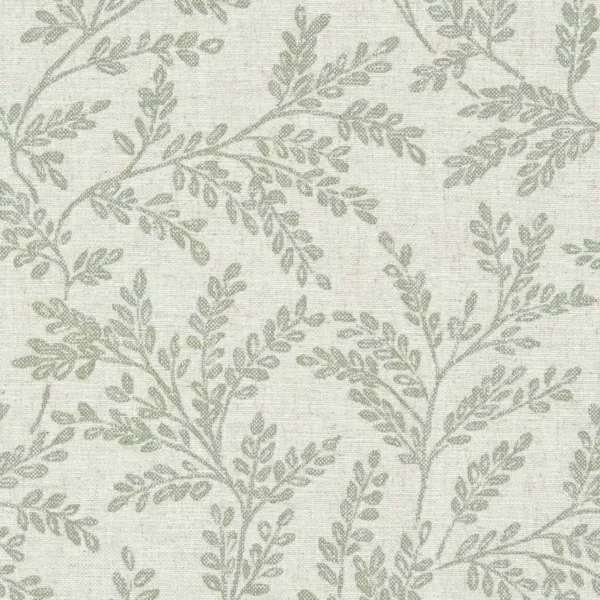 Ferndown Fabric - Sage by green botanical woven fabric from Clarke & Clarke