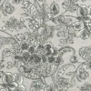 black-grey botanical woven fabric from Clarke & Clarke
