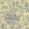 yellow botanical woven fabric from Clarke & Clarke
