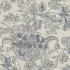 blue botanical woven fabric from Clarke & Clarke