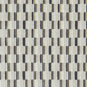black-grey geometric velvet-chenille fabric from Clarke & Clarke