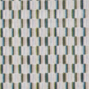 black-grey geometric velvet-chenille fabric from Clarke & Clarke