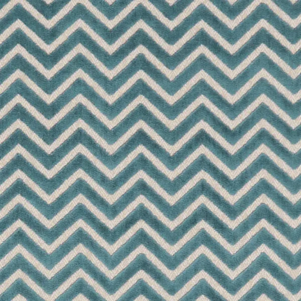 Prisma Fabric - Mineral by blue geometric velvet-chenille fabric from Clarke & Clarke