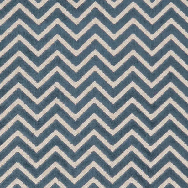 Prisma Fabric - Navy by blue geometric velvet-chenille fabric from Clarke & Clarke