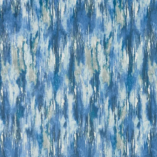 blue misc velvet-chenille fabric from Clarke & Clarke