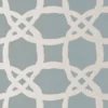 blue geometric jacquard fabric from Clarke & Clarke