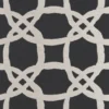 black-grey geometric jacquard fabric from Clarke & Clarke
