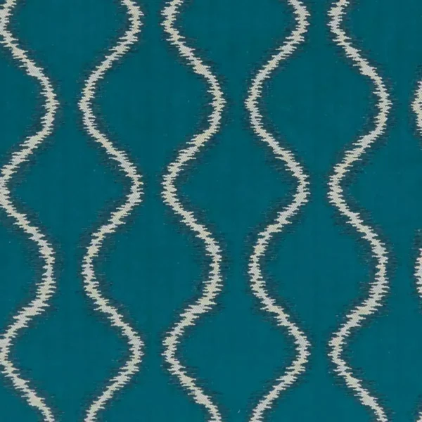 blue geometric jacquard fabric from Clarke & Clarke