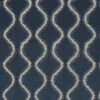 blue geometric jacquard fabric from Clarke & Clarke