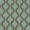 blue geometric jacquard fabric from Clarke & Clarke