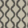 black-grey geometric jacquard fabric from Clarke & Clarke