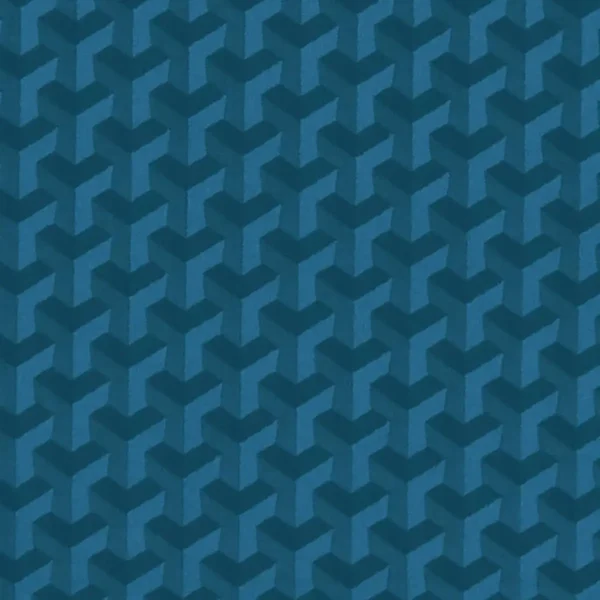 Struttura Fabric - Kingfisher by blue geometric jacquard fabric from Clarke & Clarke