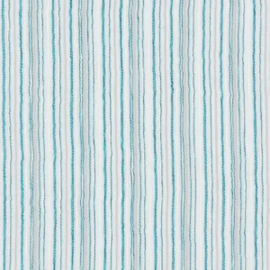 blue striped voile-sheer fabric from Clarke & Clarke
