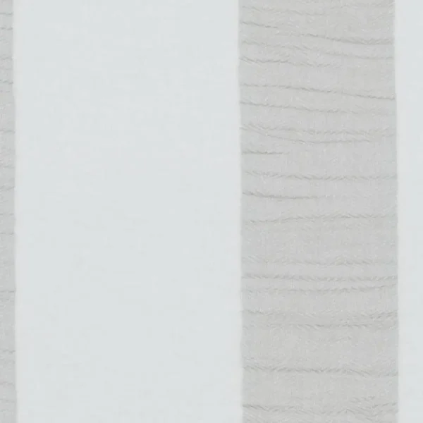 Lucido Fabric - Silver by black-grey striped voile-sheer fabric from Clarke & Clarke