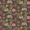 green botanical velvet-chenille fabric from Clarke & Clarke