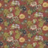 green botanical velvet-chenille fabric from Clarke & Clarke
