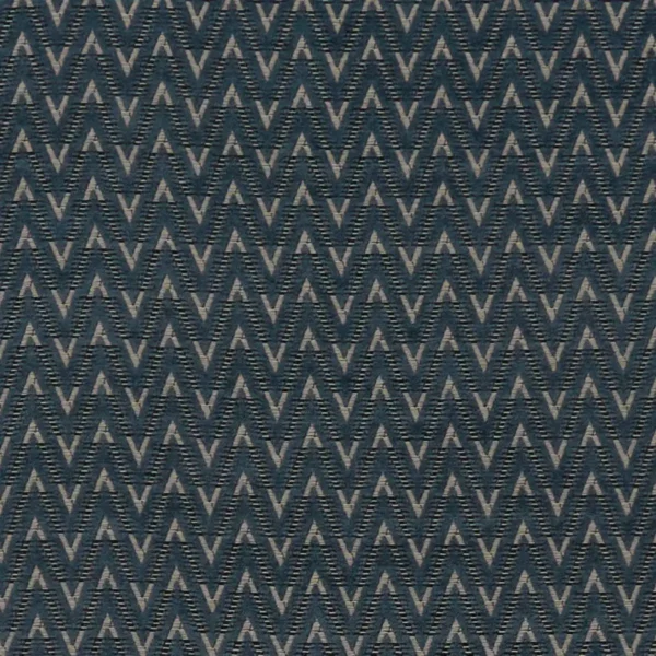 blue geometric velvet-chenille fabric from Clarke & Clarke