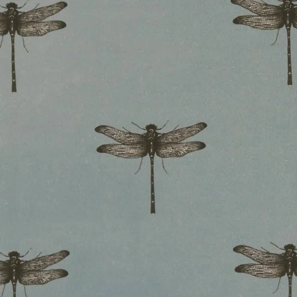 Azure Fabric - Mineral by blue animal printed fabric from Clarke & Clarke