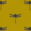 yellow animal printed fabric from Clarke & Clarke