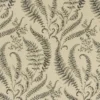 black-grey botanical printed fabric from Clarke & Clarke