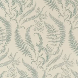 blue botanical printed fabric from Clarke & Clarke