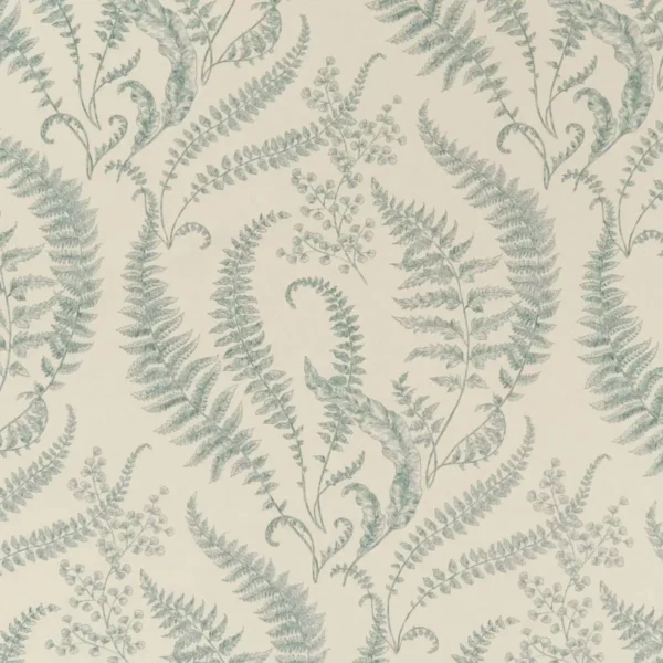 blue botanical printed fabric from Clarke & Clarke
