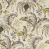 black-grey botanical printed fabric from Clarke & Clarke