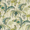 green botanical printed fabric from Clarke & Clarke